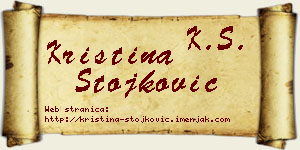 Kristina Stojković vizit kartica